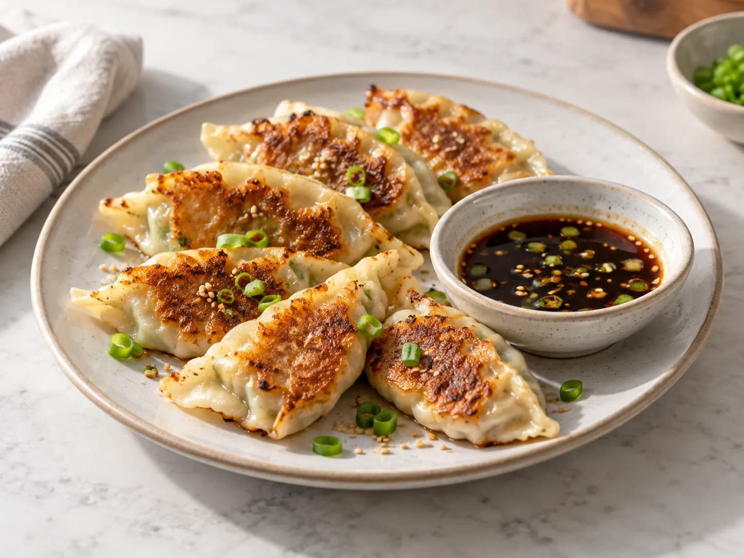 Kimchi and pork mandu (Korean dumplings), photo 3