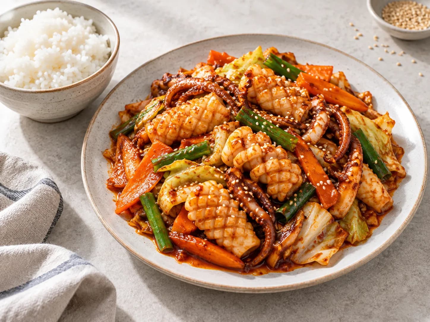 Ojingeo-bokkeum (spicy stir-fried squid), photo 3