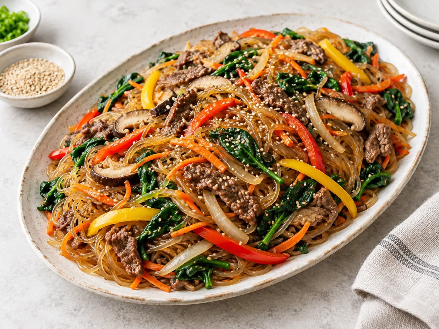 Japchae: glass noodles for a party、写真3