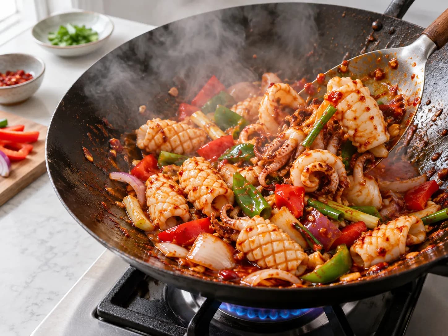 Ojingeo-bokkeum (spicy stir-fried squid), photo 2