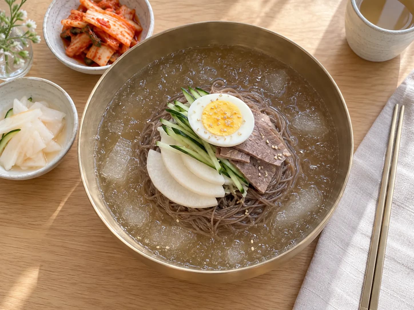 冷麺はハサミで切ってもらうのが正解、写真1